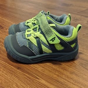 Neon yellow baby boy shoes size 5 sneakers